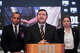 Chief Prosecutor Hector Barros, center, speaks during a press conference in Santiago, Chile, Friday, Aug. 28, 2026, regarding the suspected Tren de Aragua members Rafael Enrique Gámez Salas, known as “El Turko,” and Alfredo Camilo Carrillo Ortiz, known as “El Gocho,” who were extradited from the U.S. and Colombia.