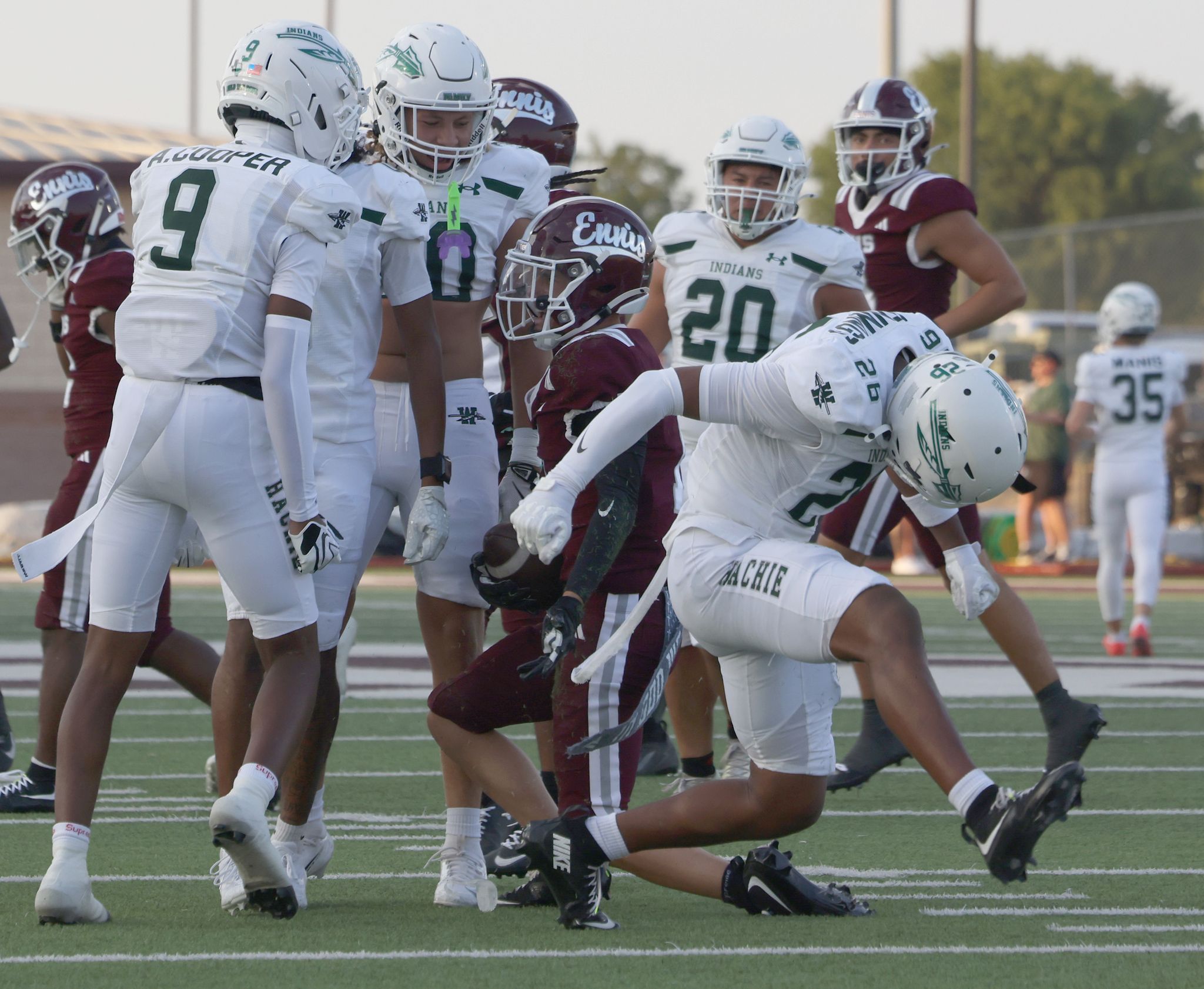 Waxahachie takes apart rival Ennis, backs up lofty preseason ranking The two schools, separated along a 17-mile stretch of U.S. Highway 287, were meeting for the 105th time in a series that dates to 1908. By Randy Jennings , Contributor Aug 28, 2026
