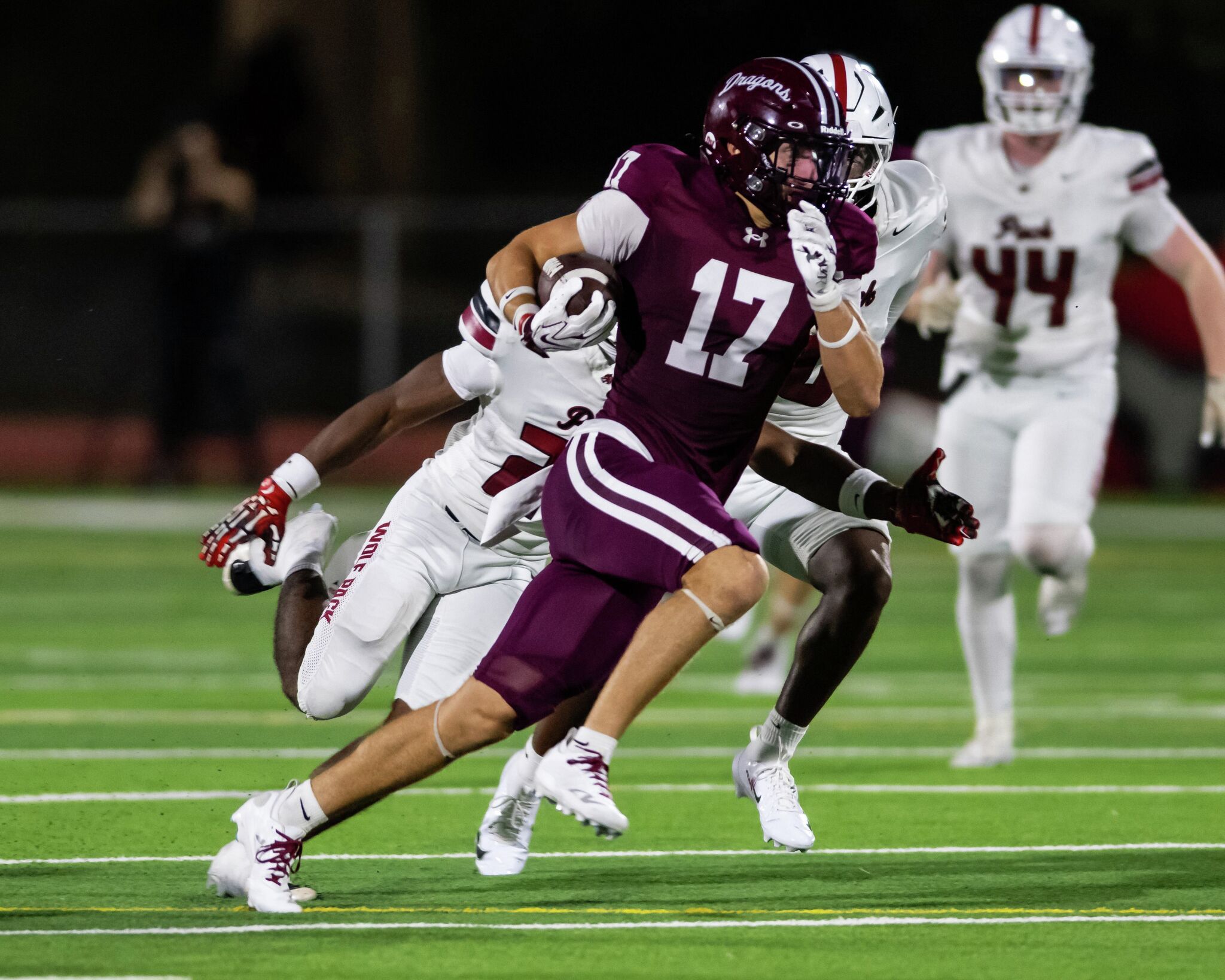 Westlake vs Euless Trinity intense high school football matchup