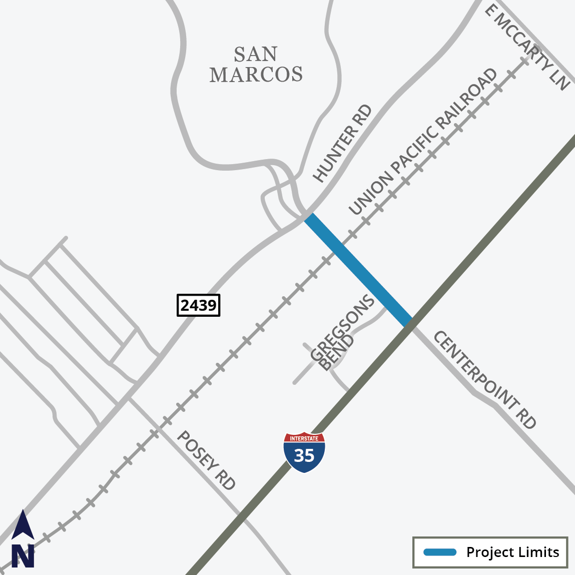 Hays County plans $49 million bridge over railroad tracks. See where