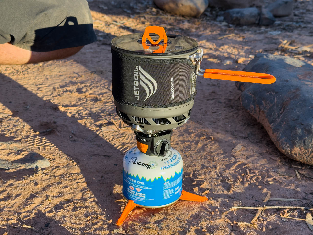 This JetBoil can boil water fast and cook a proper meal