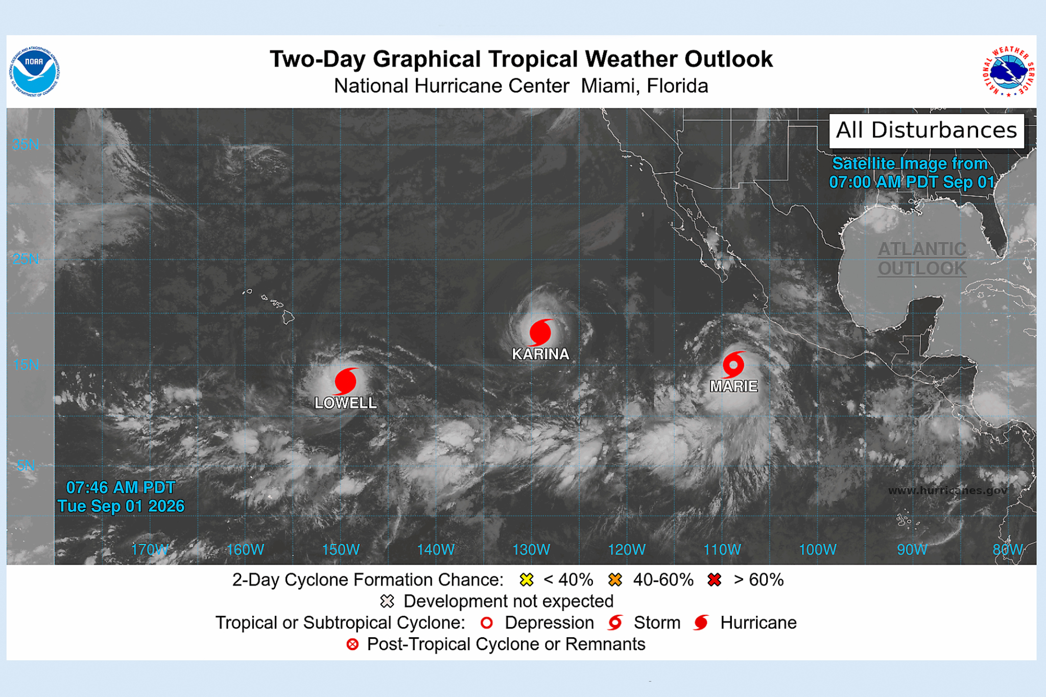 Tropical Storm Marie expected to bring limited rain and surf to California over Labor Day weekend