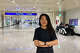 This photo provided by Ruth Wang shows her arriving at an airport in Taiwan on Wednesday, Sept. 2, 2026. (Ruth Wang via AP)
