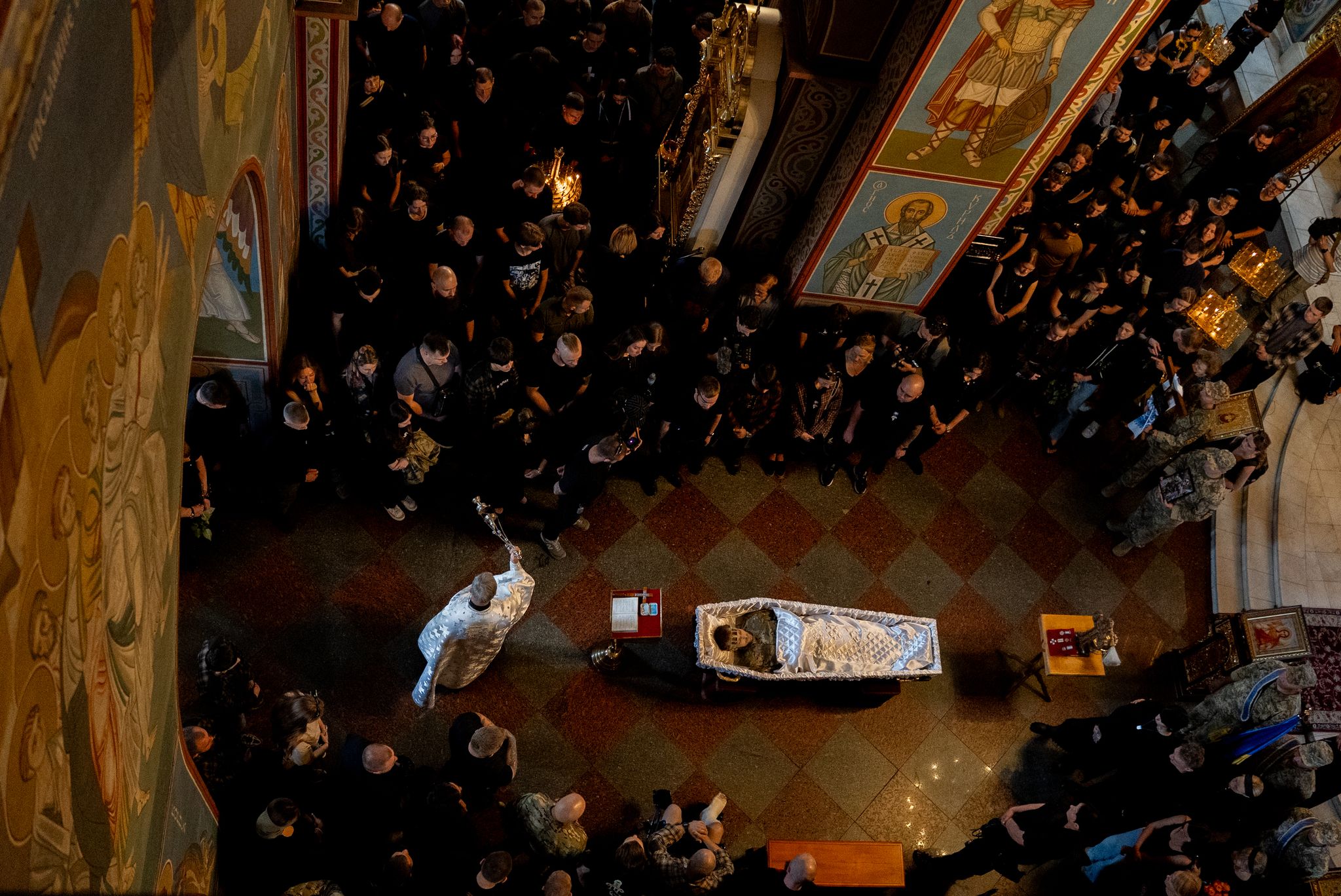 A pregnant soldier mourns her 21-year-old husband at his funeral in Ukraine By HANNA ARHIROVA and VASILISA STEPANENKO , Associated Press Sep 3, 2026