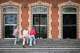 People enter a building of the Goethe-Institut, Germany's cultural center in Moscow, Thursday, Sept. 3, 2026.