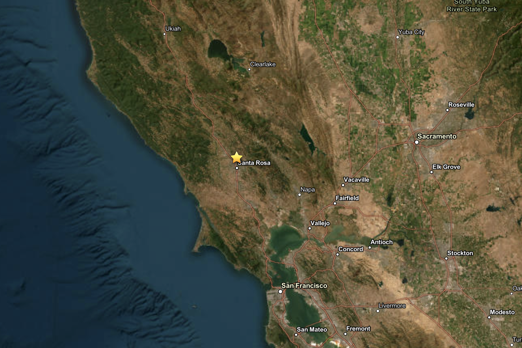 Magnitude 3.5 earthquake strikes Sonoma County