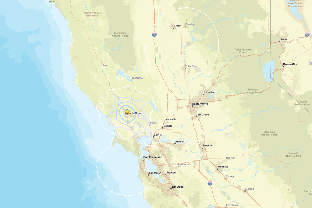 Preliminary magnitude 3.5 earthquake strikes near Santa Rosa