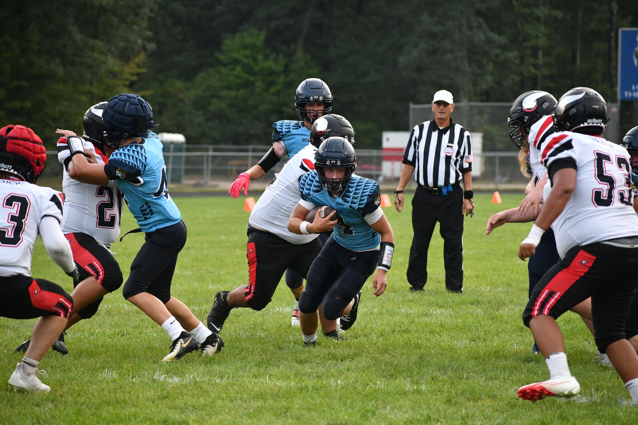 Brethren football rolls past Suttons Bay in 60-14 win