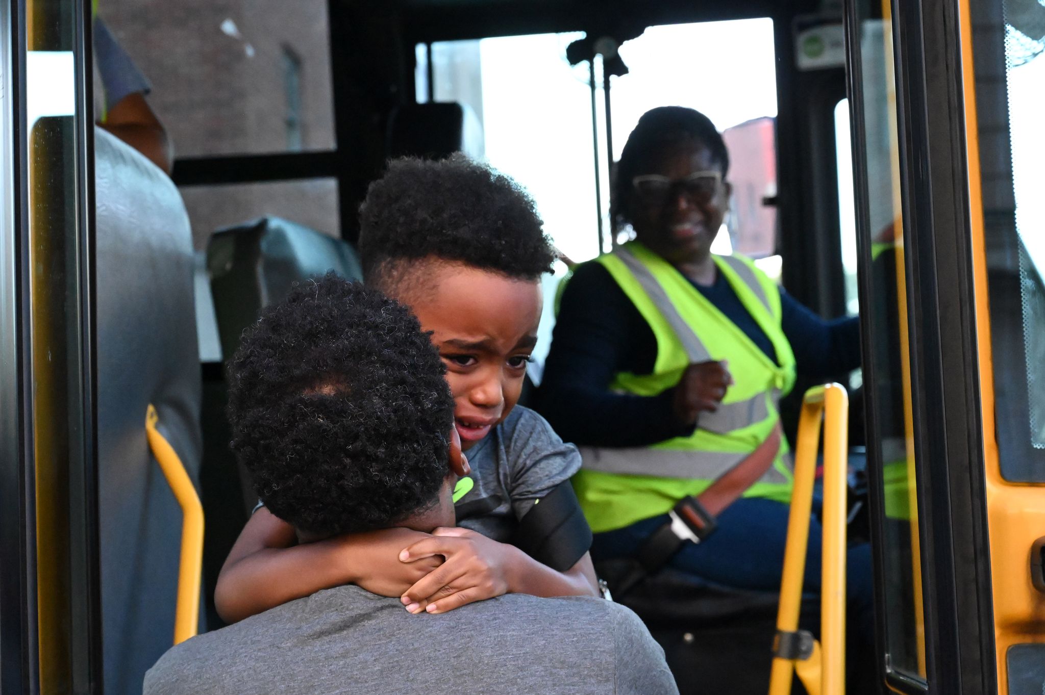 Albany’s school buses are now picking up every elementary school child who lives more than a mile from their school.