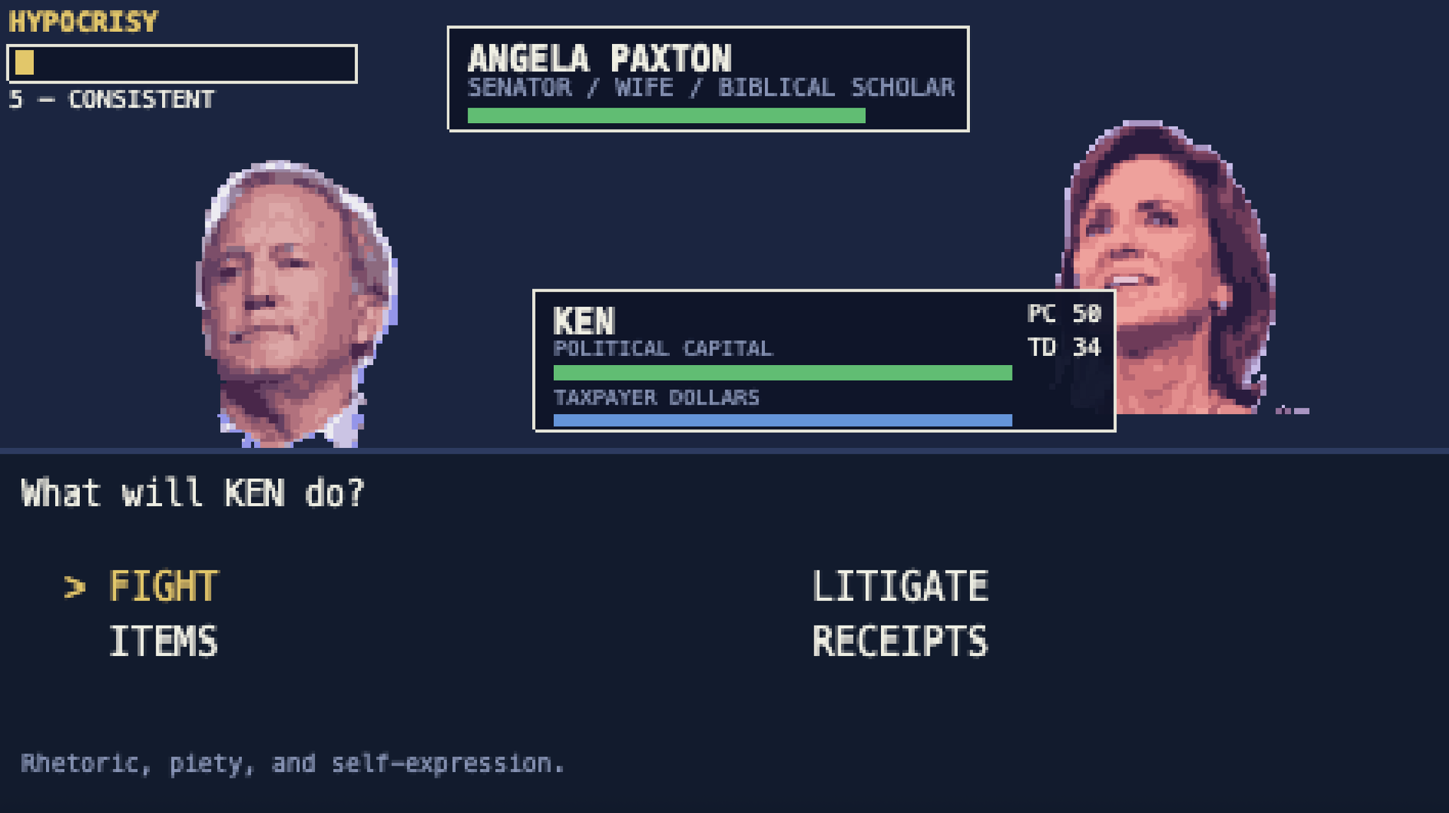 chron.com - Gwen Howerton - Finally, you can play as Ken Paxton in a video game about Texas politics