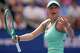 Amanda Anisimova, of the United States, reacts during the third round of the U.S. Open tennis championships against Anastasia Potapova, of Austria, Saturday, Sept. 5, 2026, in New York.