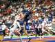 UTSA Roadrunners tight end Brandon Young Jr. (89) makes a one-handed touchdown catch during a game against the University of Texas Rio Grande Valley, at the Alamodome in San Antonio, Saturday, Sept. 5, 2026.