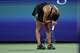 Naomi Osaka, of Japan, celebrates after defeating Elise Mertens, of Belgium, in three sets during the third round of the U.S. Open tennis championships, Saturday, Sept. 5, 2026, in New York.