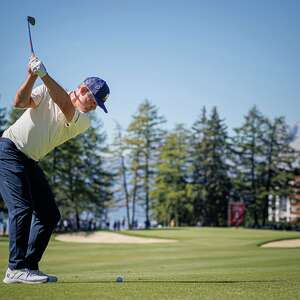 Thriston Lawrence celebrating his playoff victory at the Omega European Masters 2024