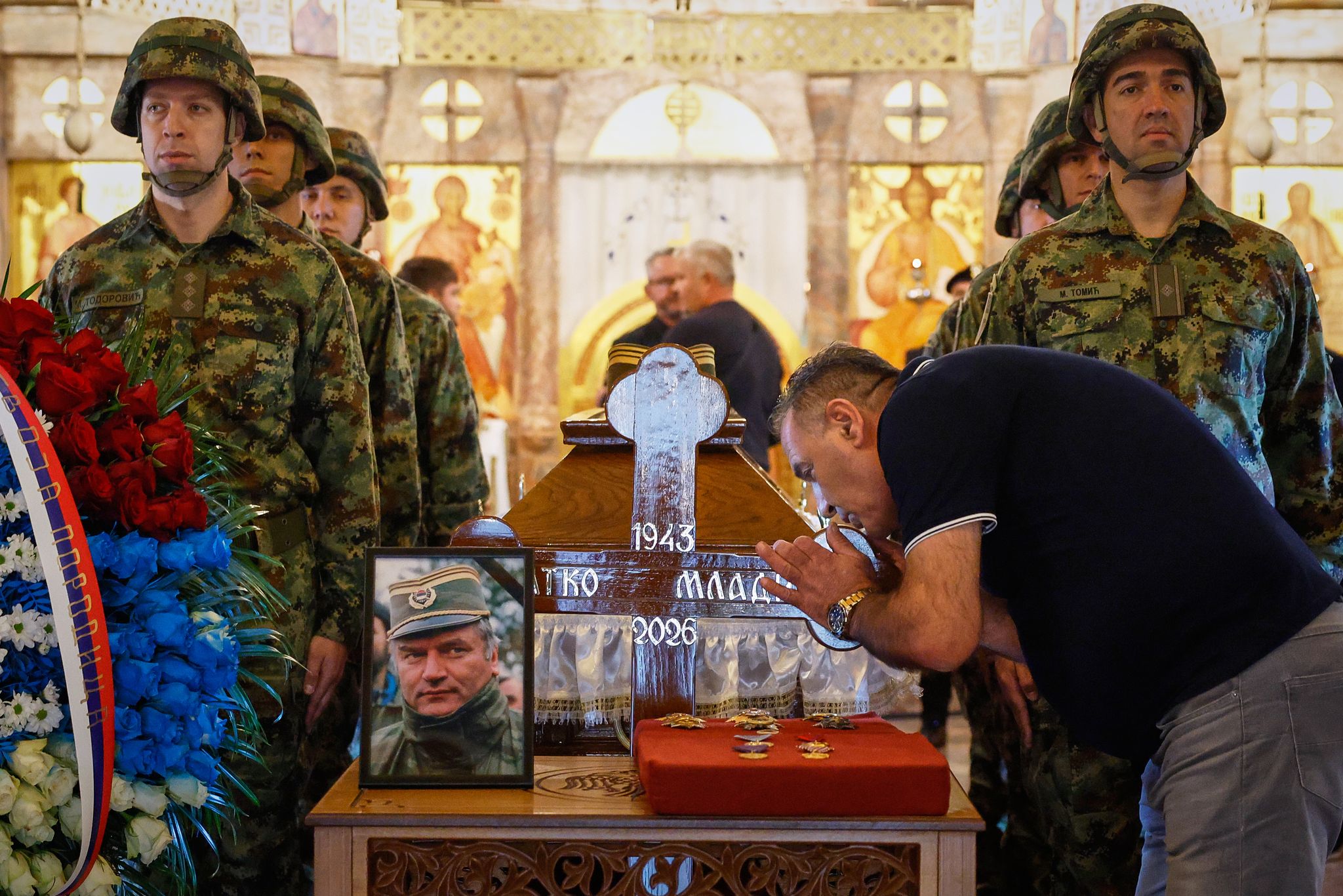 War criminal Mladic is buried as a hero in Serbia despite EU warnings