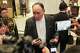 FILE - Philippine's Defense Secretary Gilberto Teodoro talks to the media as he attends the Shangri-La Dialogue, Asia's annual defense and security forum, in Singapore on May 29, 2026.