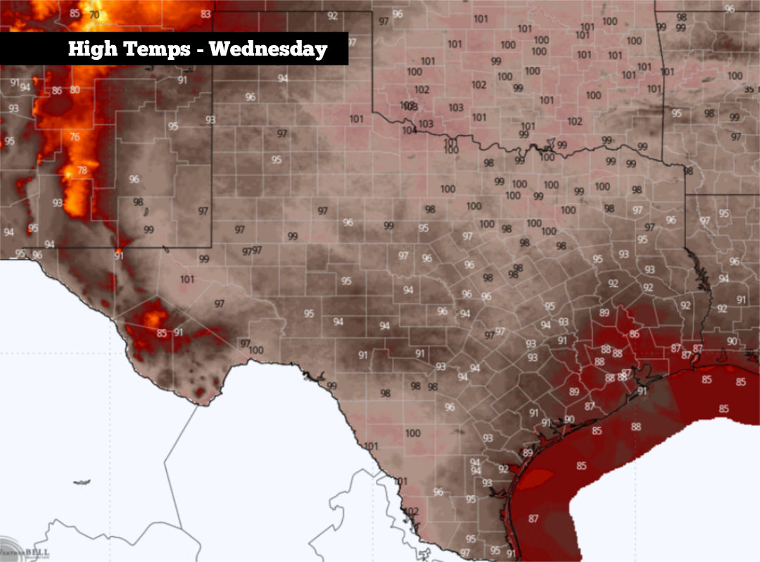 This Texas city has not seen any rainfall for 55 straight days
