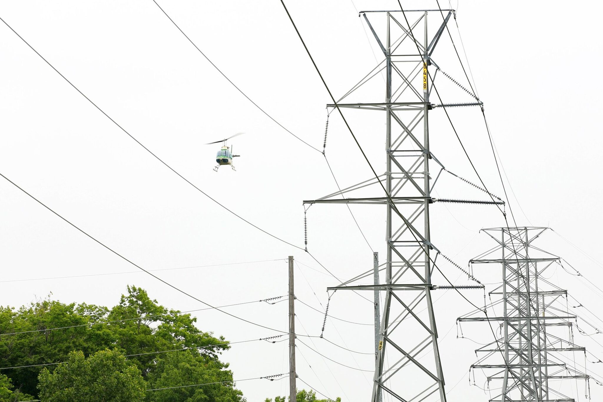 'No cause for alarm' as Manistee County lines inspected by helicopter