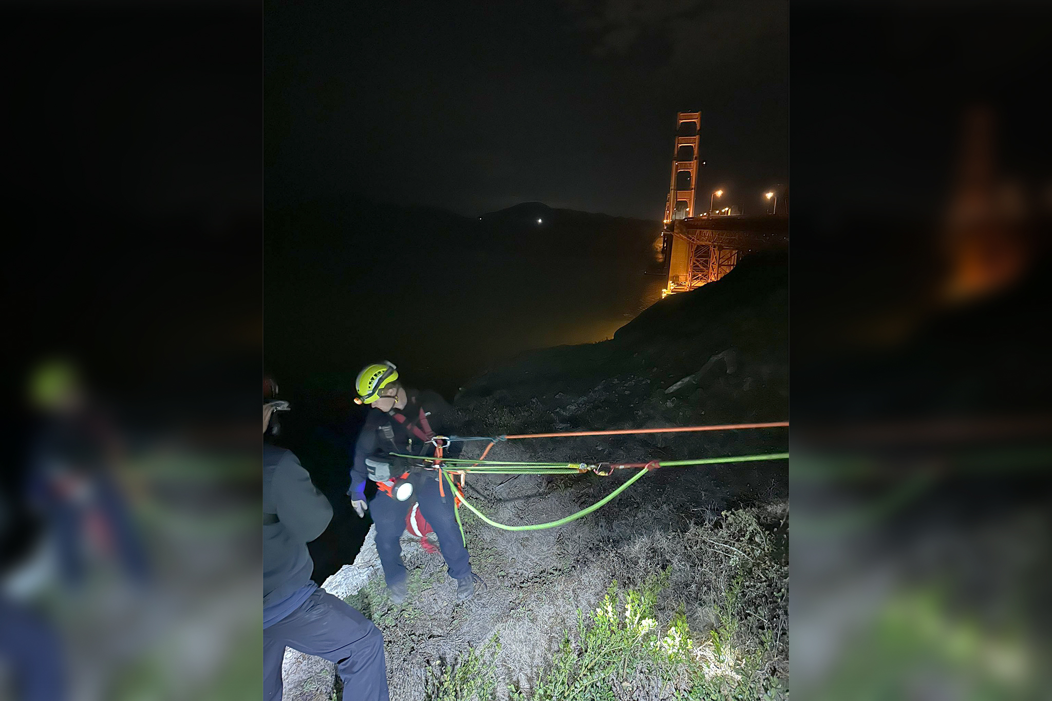 Couple watching sunset on SF cliff stranded after tide comes in
