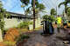Damage caused by Hurricane Lowell is seen on Tuesday, Sept. 8, 2026, in Poipu on Kauai.