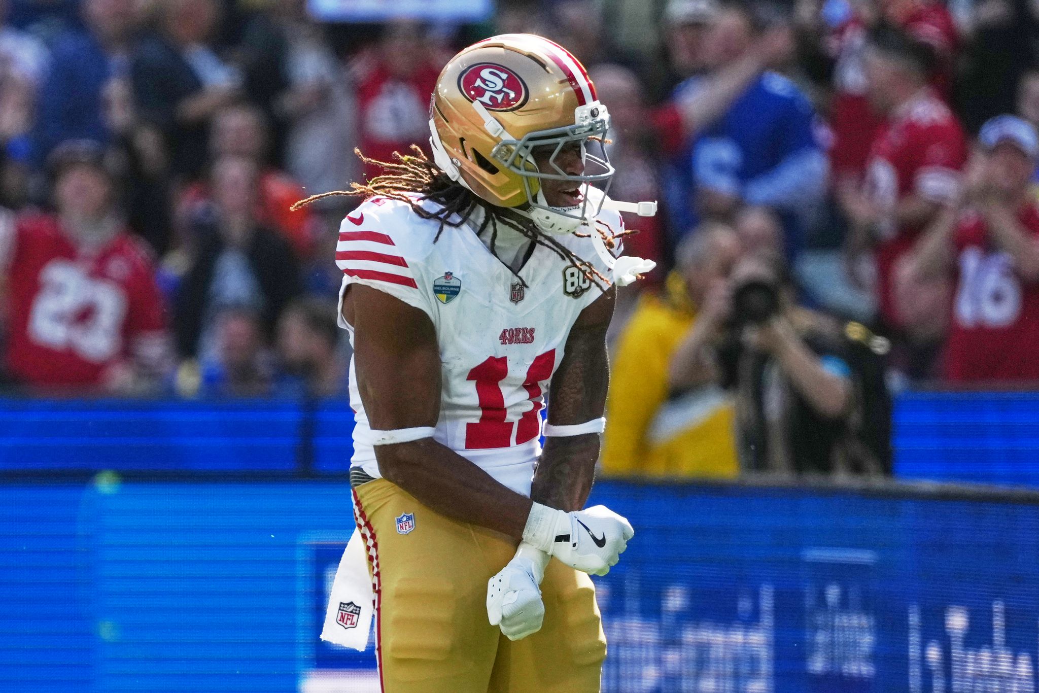 Nfl Rms Logo 49ers rout Rams 27-7 in NFL's first Australia game behind Brock Purdy's ...