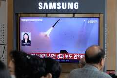North Korea fires ballistic missiles toward sea after rivals' military ...