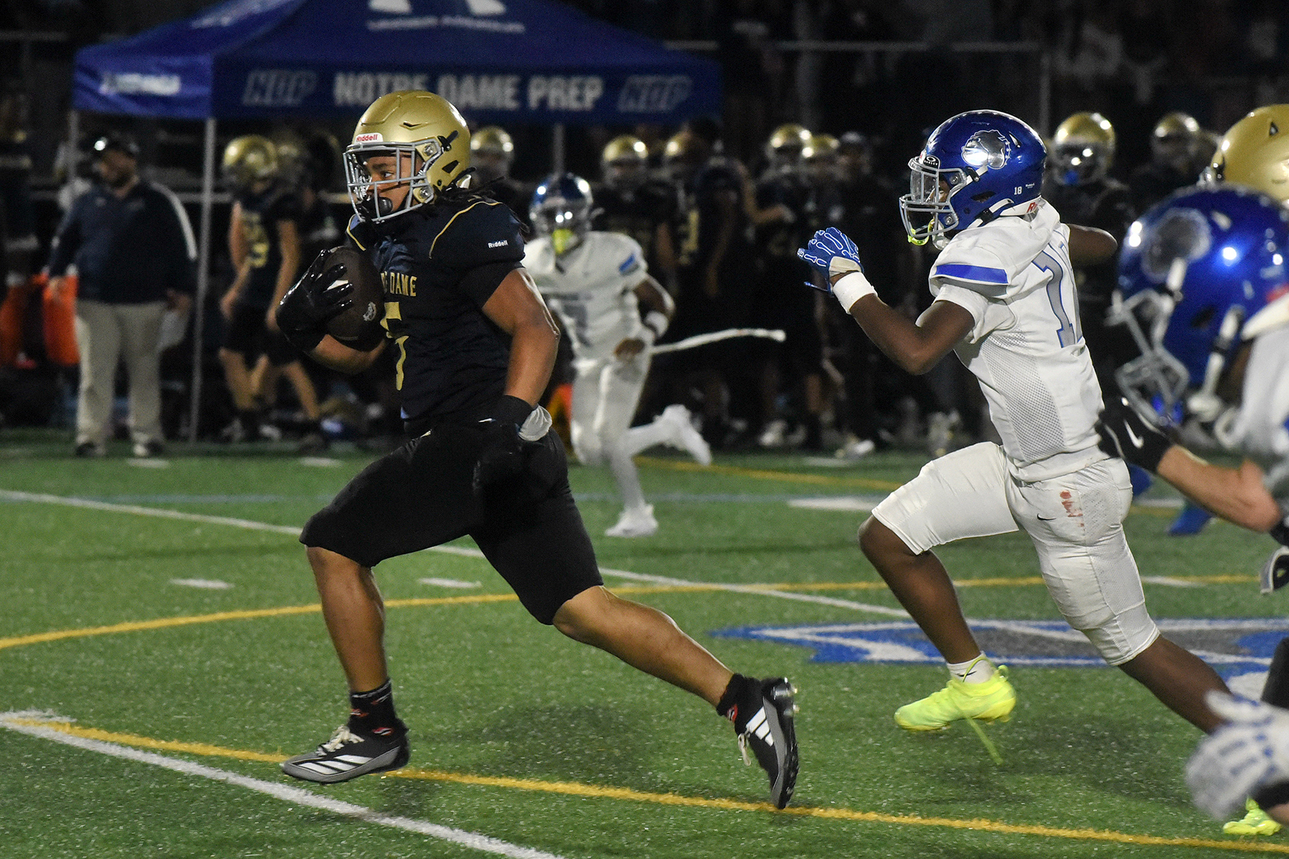 Notre Dame Prep snapped an eight-game losing streak against Bunnell dating to 2010.