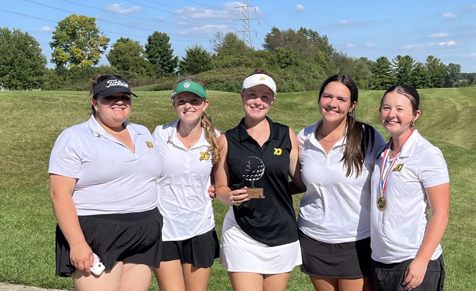 Dow High girls golf team takes third at Derby at Polo Fields