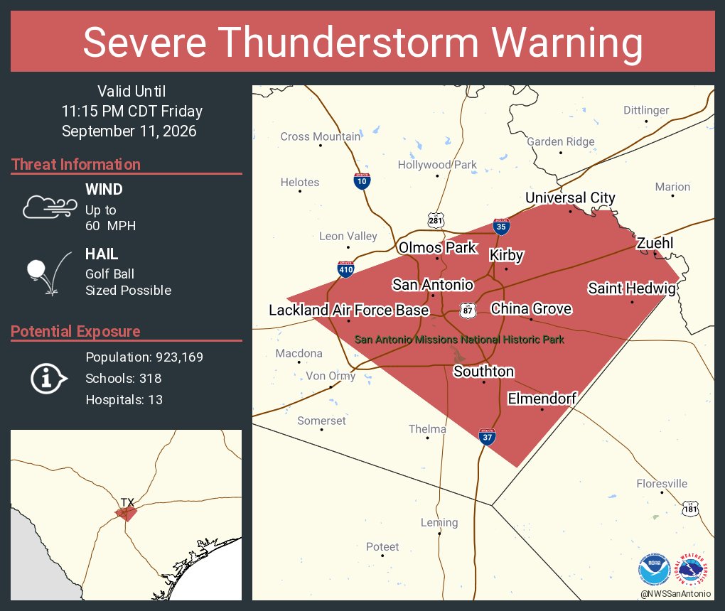 Friday storm brings hail to San Antonio, power outages reported