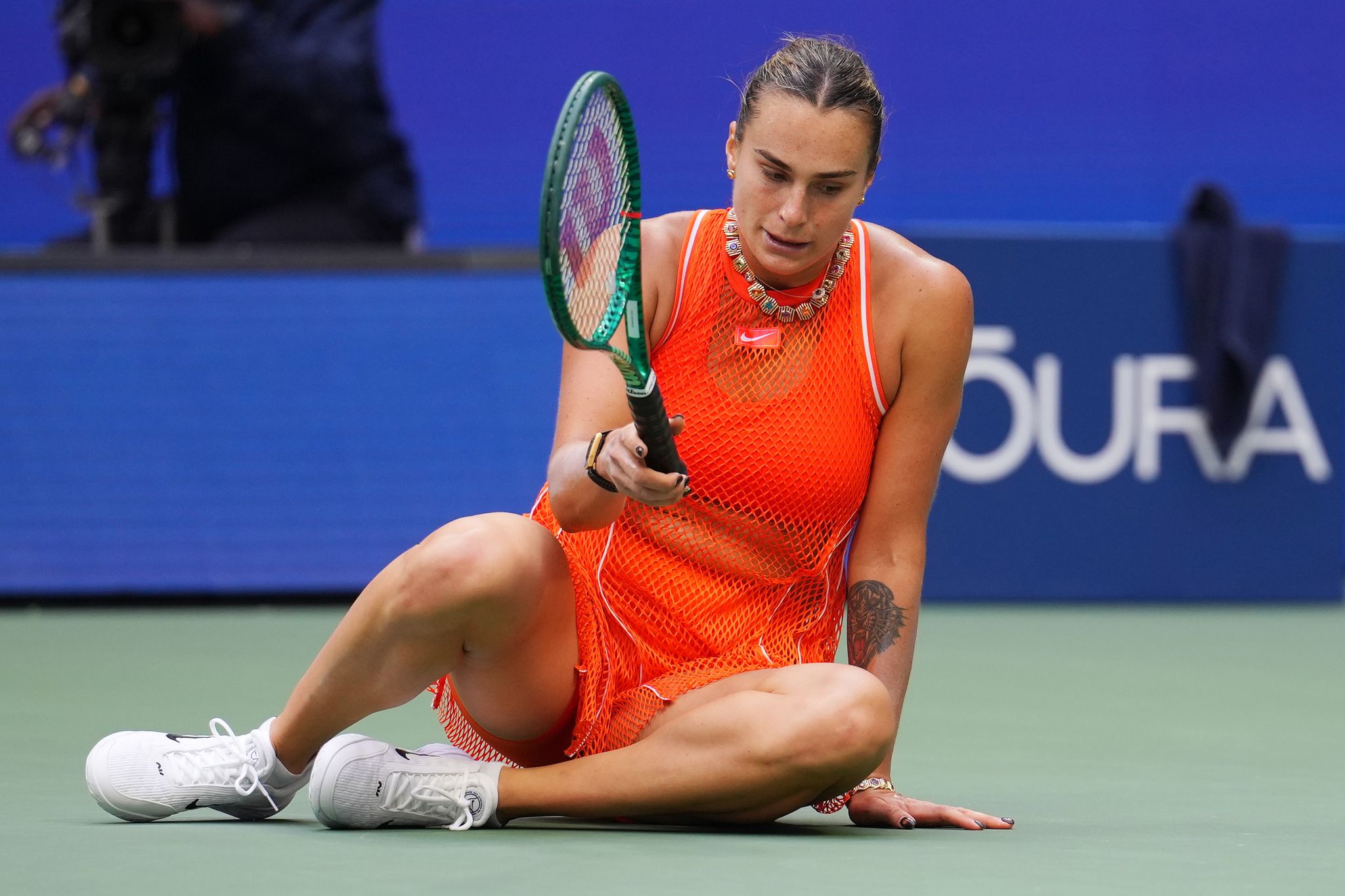 Aryna Sabalenka se castiga tras quedarse sin triplete en el US Open