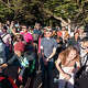 Attendees scream into the Pacific Ocean at the guttural scream at the sea event at Vista Del Mar in San Francisco, on Sept. 12, 2026.