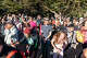 Attendees scream into the Pacific Ocean at the guttural scream at the sea event at Vista Del Mar in San Francisco, on Sept. 12, 2026.