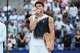 Ben Shelton, of the United States, looks on after his loss in the men's singles final of the U.S. Open tennis championships against Alexander Zverev, of Germany, Sunday, Sept. 13, 2026, in New York.