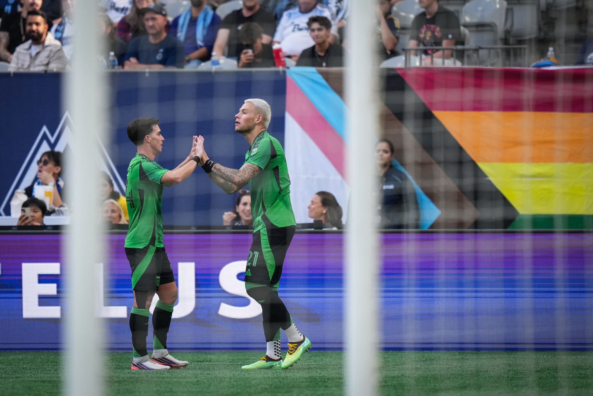 Christian Ramírez scores a goal in each half to give Austin a 2-1 victory over the Whitecaps