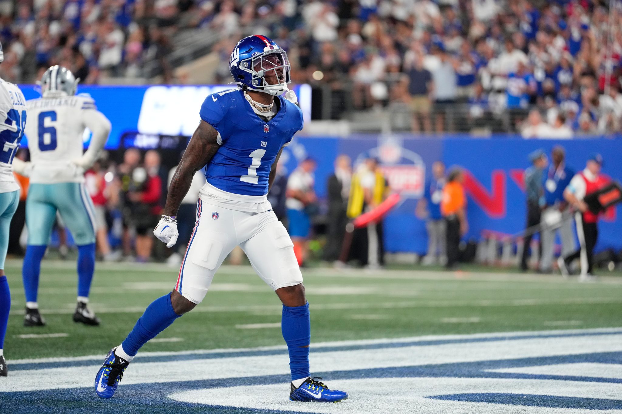 Malik Nabers shines for the Giants in his first game back, 350 days since torn ACL