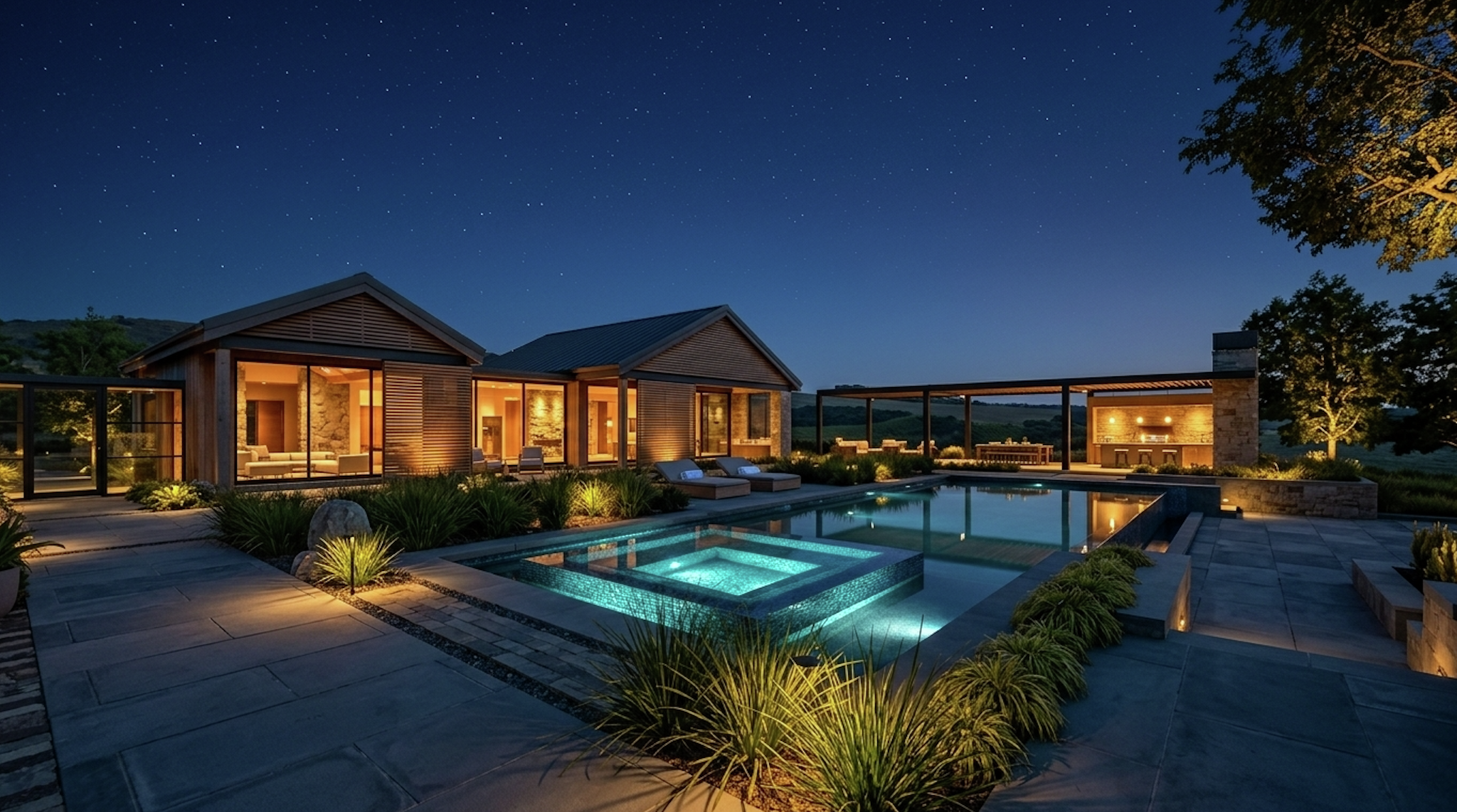 This $11 million Petaluma home comes with an AI concierge — and shaggy Highland cattle