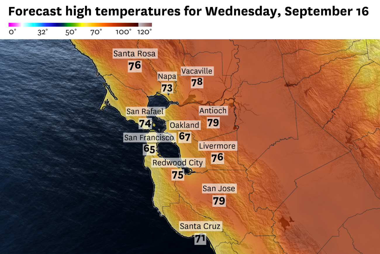 San Francisco’s sunny stretch is over, but here’s where the clear skies will hold on
