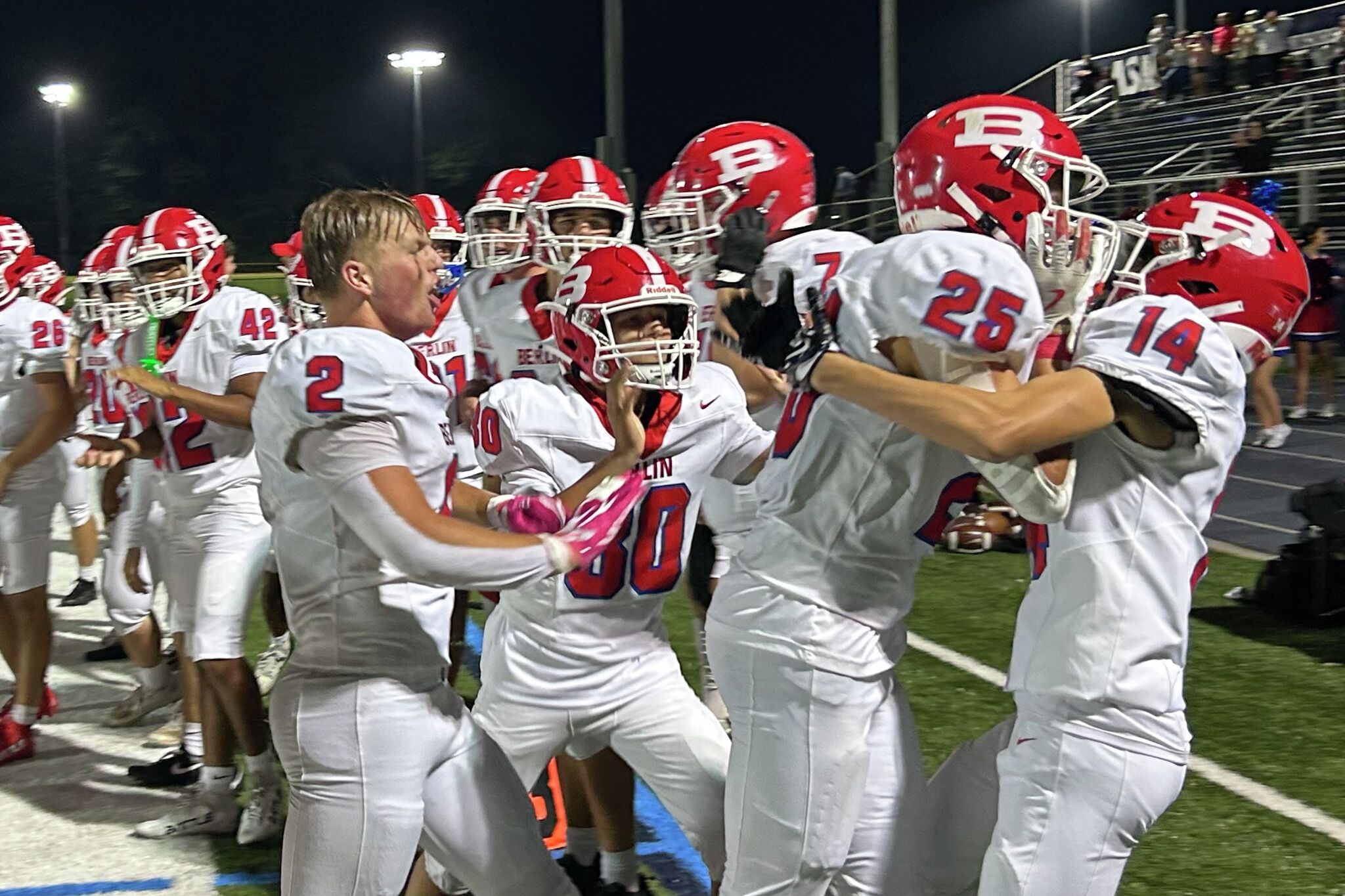 Berlin football tops Wilton with interception in final seconds