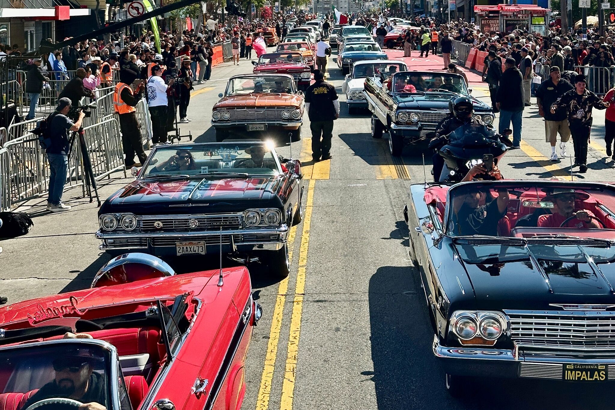 ‘King of the Streets’: Hundreds of lowriders cruise through S.F.’s Mission District