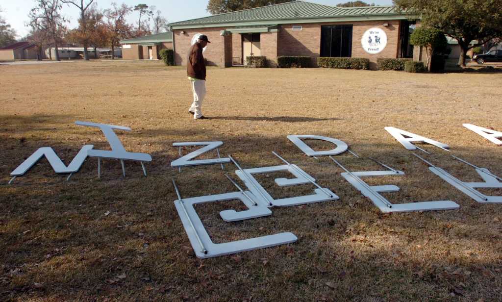 BISD administration building vandalized, letters rearranged