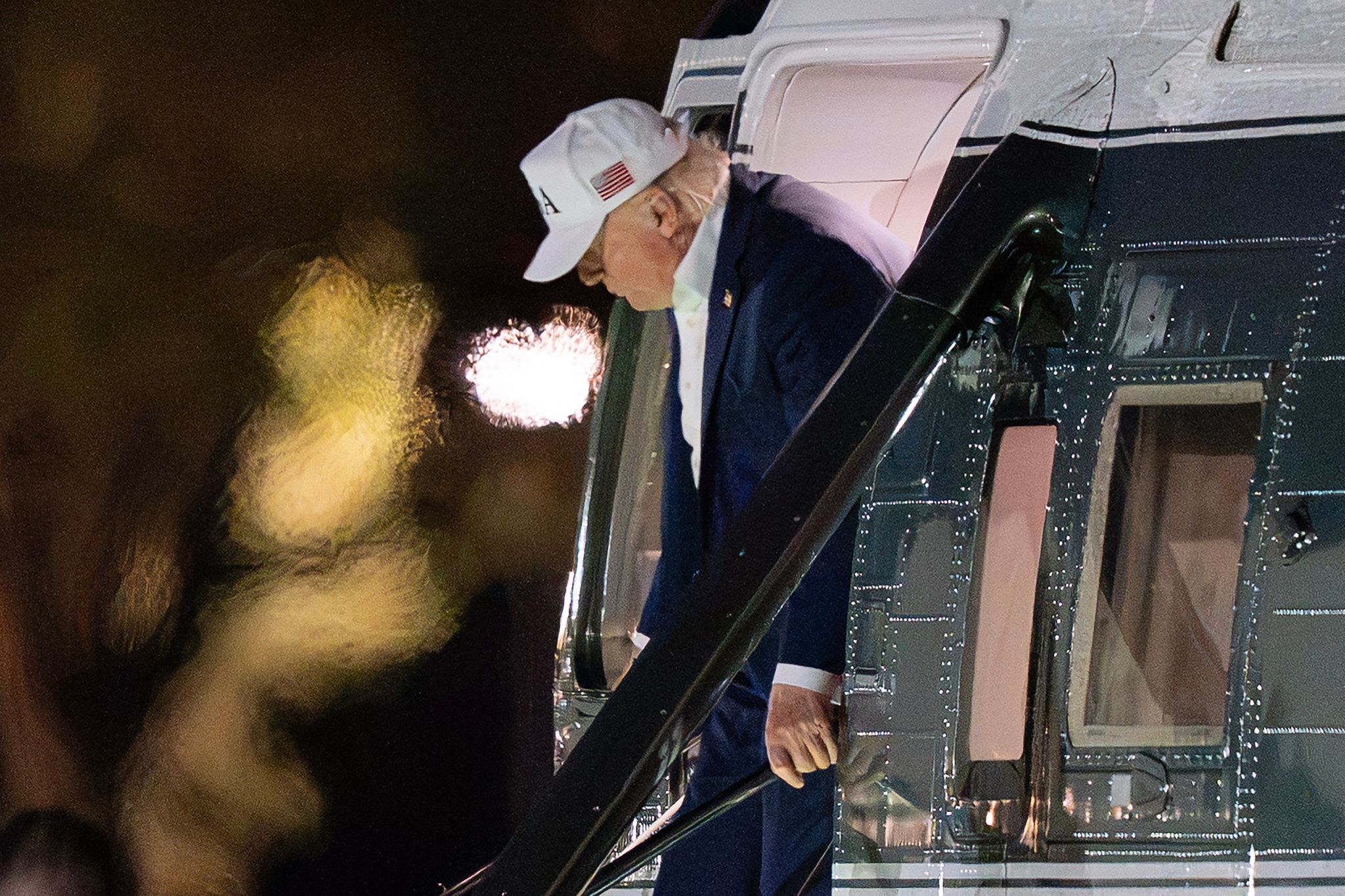 Trump inaugurates new White House helipad, but networks skip coverage ...