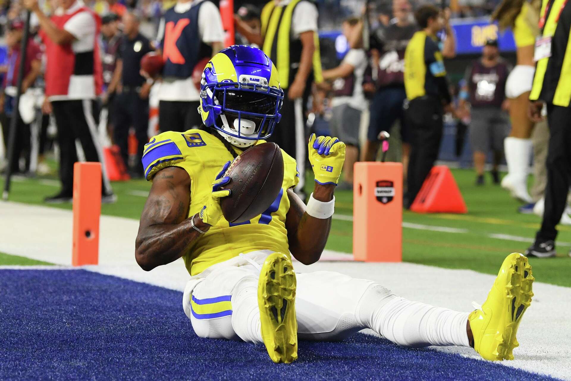 Devante Adams Rams Rams' depth shines as Adams, Young step up for injured Nacua, Garrett ...