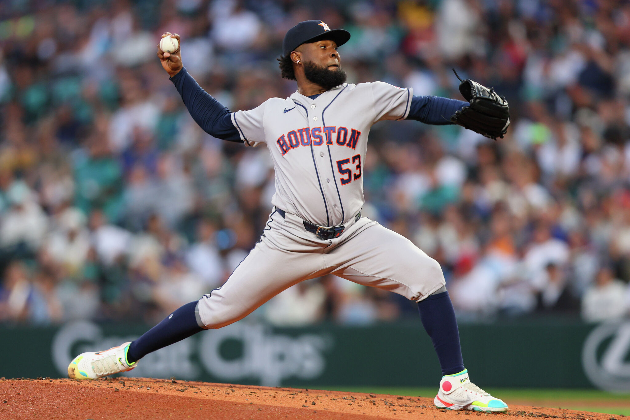 Astros right-hander Cristian Javier goes on injured list, ending his ...