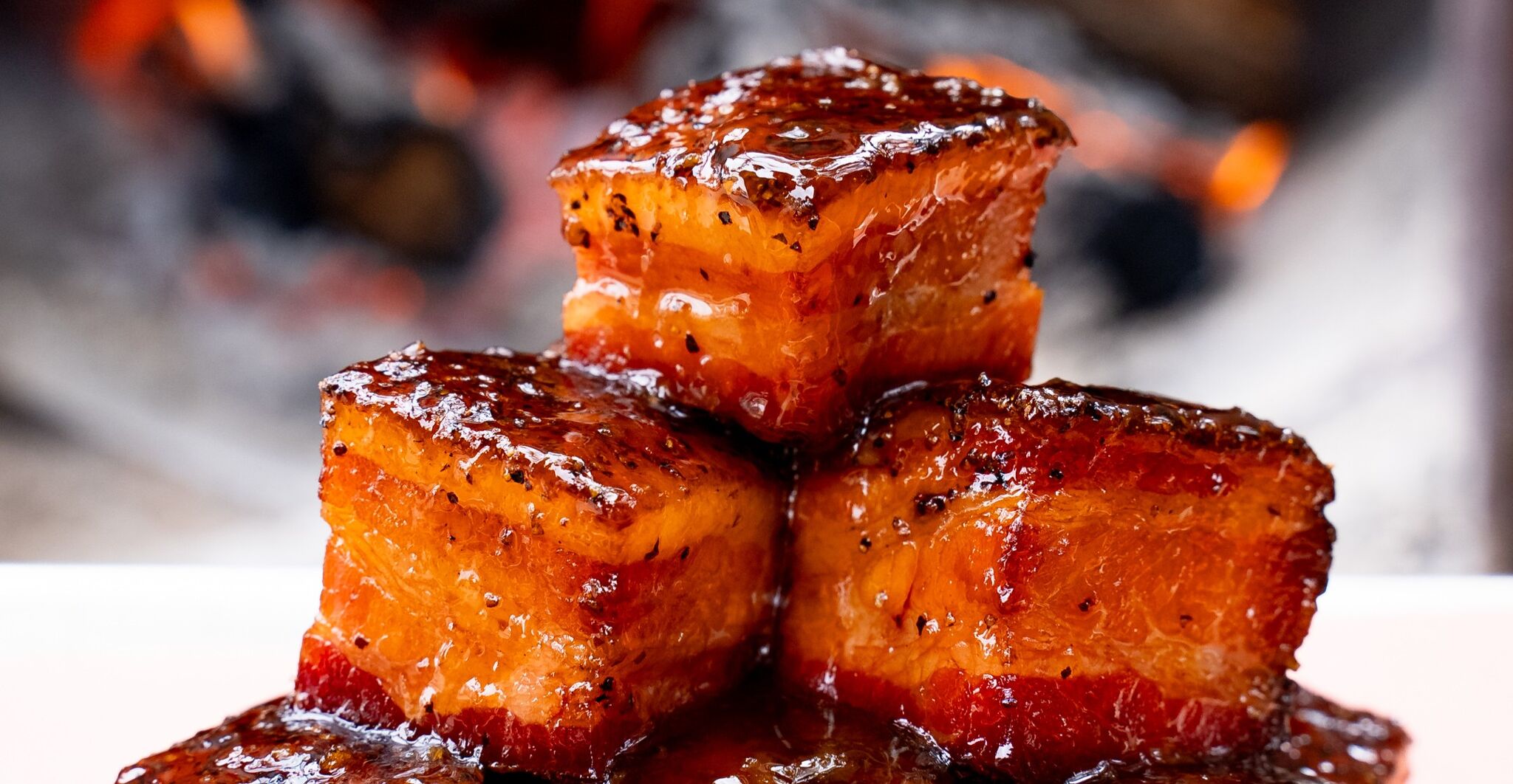 Peach tea pork belly from InterStellar BBQ