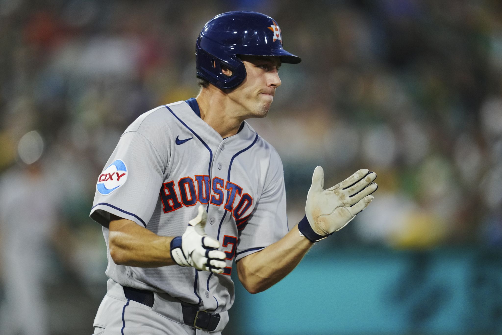 Wer ist Lucas Spence, Rookie der Houston Astros, der 3 Homeruns geschlagen ...