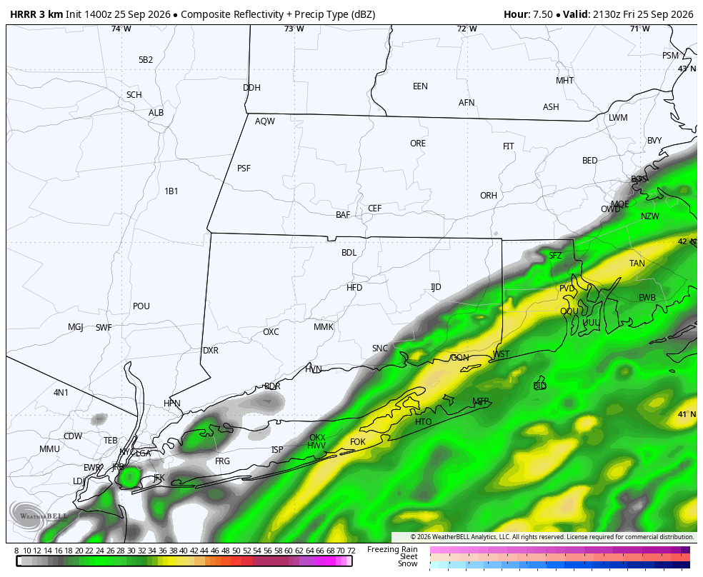 Connecticut nor'easter rain timeline: When the heaviest rain arrives