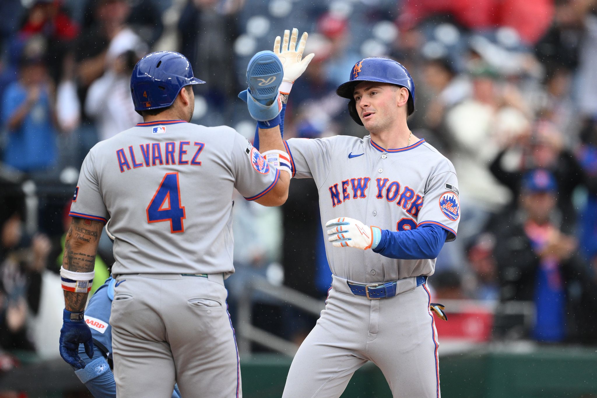 Mets beat Nationals 7-1 behind 2 homers from Mauricio and 3-run drive ...