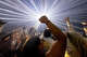 Festivalgoers dance to music at Despacio at the Portola Festival on Pier 80 in San Francisco, California on Sept. 27, 2026.