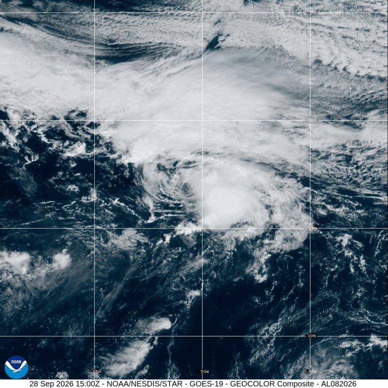 Tropical Storm Hanna forms in the Atlantic Ocean and isn't threatening land