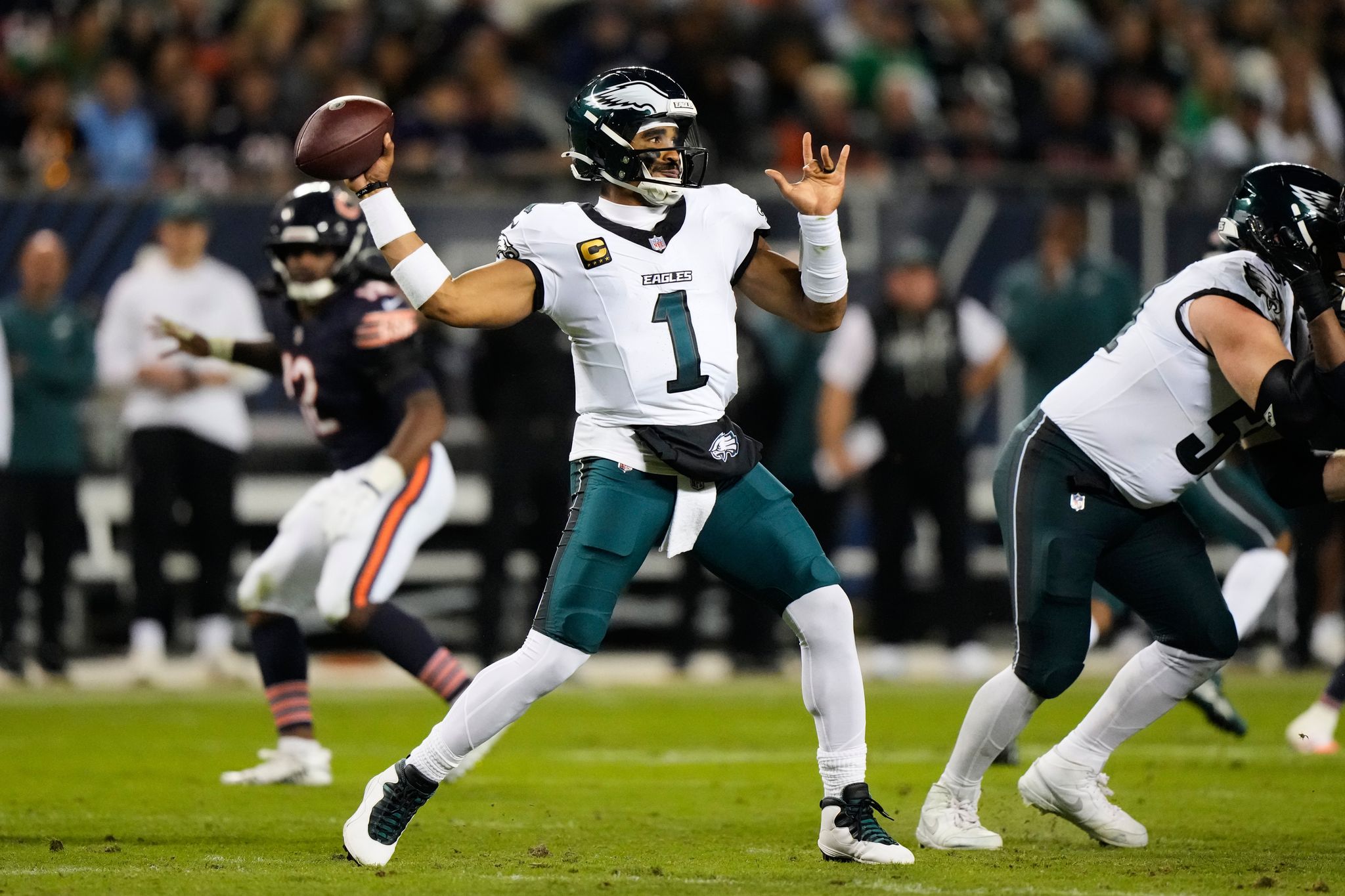 Jalen Hurts wants the Eagles to learn from their mistakes in a loss to the Bears